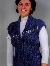 Жилет с шалевым воротником