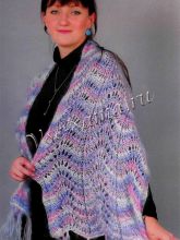 Шаль с волнистым рисунком