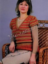 Жилет с V-образным воротом