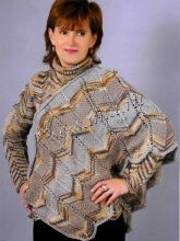 Свитер с шалью