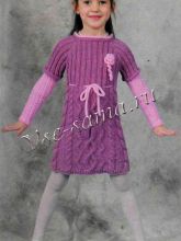 Фиолетовое платье для девочки