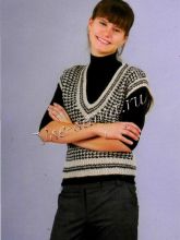 Схема вязания жилета