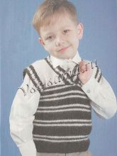 Детский полосатый жилет