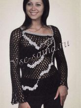 Блуза с контрастной отделкой