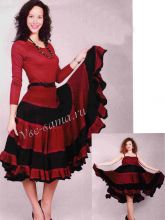 Юбка в широкую полоску, фото