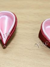 Двойной круглый лепесток канзаши, фото