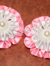 Резиночки канзаши - Нежность цвета, фото