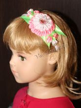 Ободок канзаши - Розовое утро, фото