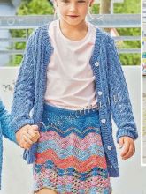 Кардиган и юбка, фото