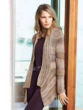 Кардиган с асимметричными полочками, фото