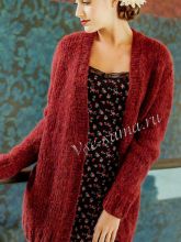 Модный кардиган спицами, фото