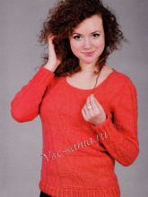 Кофточка кораллового цвета, фото