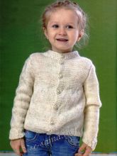Шерстяная кофточка для девочки, фото