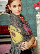 Косынка с цветочными мотивами, фото модели