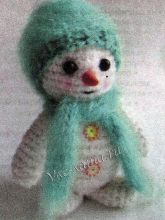 Амигуруми Снеговичок, фото