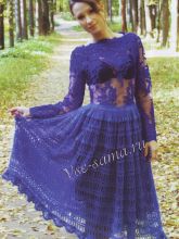 Ажурная юбка из мохера, фото