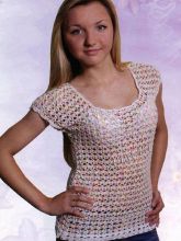 Ажурный пестрый топ, фото