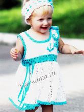 Белое детское платьице, фото