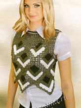 Безрукавка с геометрическим узором, фото