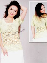 Бледно-салатовый топ, фото