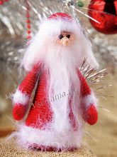 Дед мороз - вязаная игрушка, фото