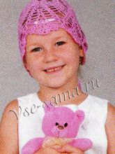 Детская сиреневая панамка, фото