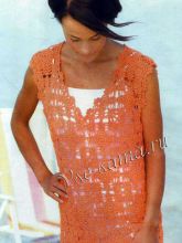 Длинный ажурный топ, фото