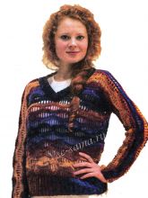 Джемпер с узором "волна", фото