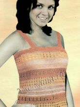 Яркий топ в полоску, фото