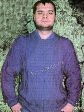 Мужской пуловер с рисунком зигзаг, фото