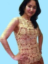 Оригинальный топ из квадратов, фото