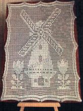 Панно крючком "Мельница", фото