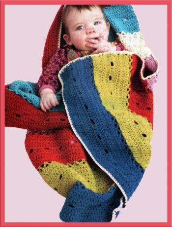 Полосатое одеяло для младенца, фото