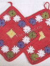 Прихватка с цветами, фото