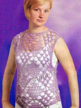 Прозрачный ажурный топ, фото