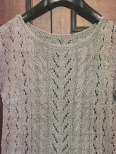 Пуловер "Серебро" с короткими рукавами, фото