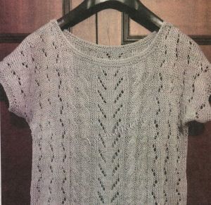 Пуловер "Серебро" с короткими рукавами, фото