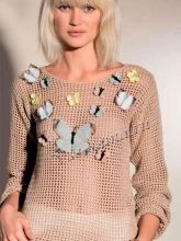 Пуловер с бабочками, фото