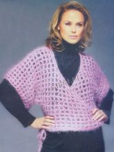 Розовый жакет с запахом, фото