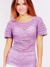 Сиреневая футболка, фото