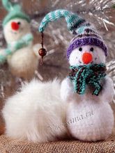 Снеговик с бубенчиком, фото