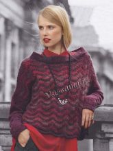 Темно-вишневый пуловер, фото