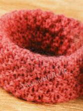 Терракотовый браслет спицами, фото