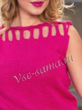 Топ с оригинальной отделкой пояса, фото