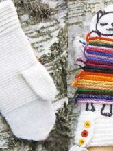 Варежки с кошками, фото