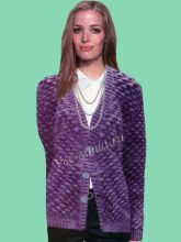 Жакет из однотонной пряжи, фото