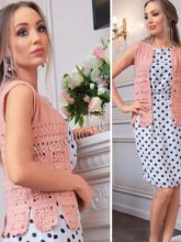 Жилет с ажурными вставками, фото