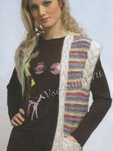 Жилет с косами и карманами, фото