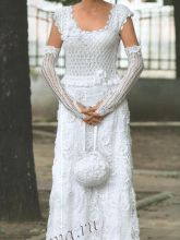 Свадебное платье крючком, фото