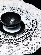 Ажурная скатерть с котятами